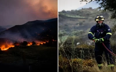 Yunanıstanda meşə yanğınları dəhşət saçır: