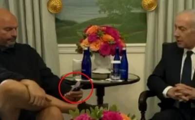 Netanyahunu şortiklə qarşıladı, üzünə də baxmadı