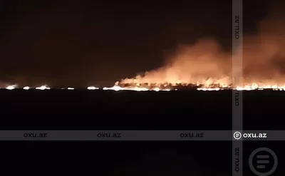 Ağdamda güclü yanğın başlayıb