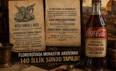 Coca-Cola-nın gizli keçmişi açılır – monastırdan 140 illik sensasion sənəd çıxdı