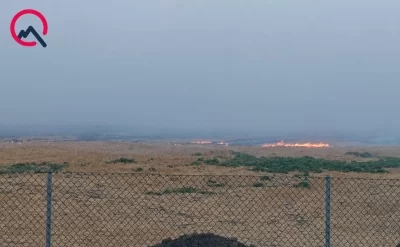 Ucarda yanğın törədən