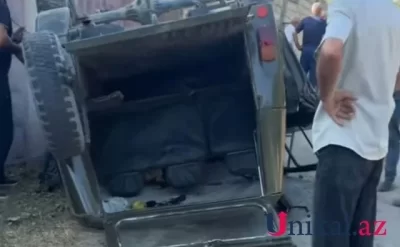Qubada "UAZ" aşdı