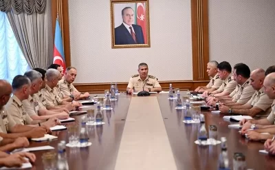 Zakir Həsənov hərbi attaşelərlə görüş keçirdi - Foto