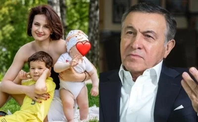 Araz Ağalarovun 27 yaşlı xanımı və övladları - Foto