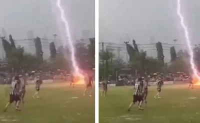 Futbol meydanında dəhşət: