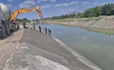 Şirvan kanalının sızma baş verən hissəsi bərpa edildi