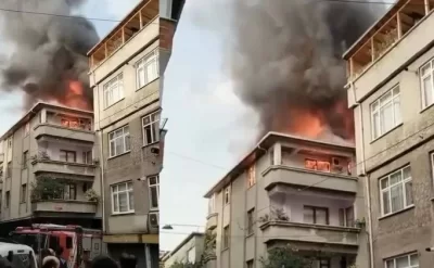 Bakıdada beşmərtəbəli binada
