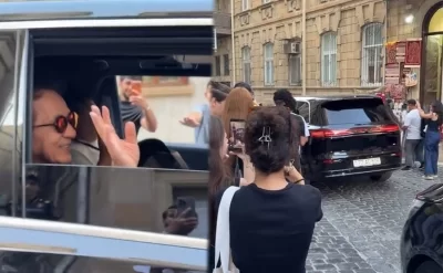 Onu görmək üçün avtomobilin qarşısını kəsdilər