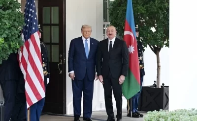 İlham Əliyev Donald Trampla