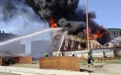 Bakıda güclü yanğın