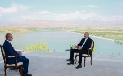 Prezident Naxçıvanda AzTV-yə müsahibə verdi - FOTO