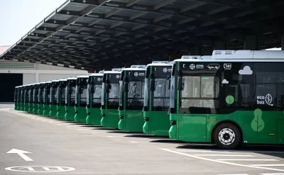 Naxçıvanda elektrik mühərrikli avtobuslar istismara verildi – VİDEO