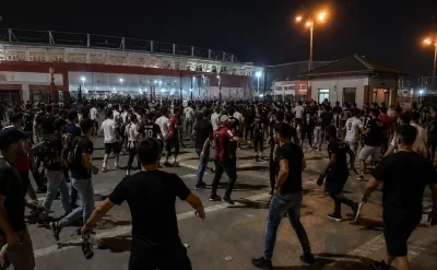“Sabah” və “Orhus” azarkeşləri arasında insidentin görüntüləri – VİDEO