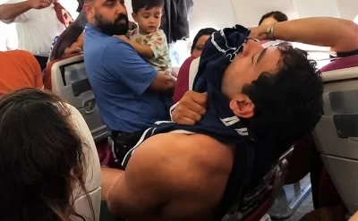 145 nəfərlə uçan təyyarədə dəhşətli anlar –