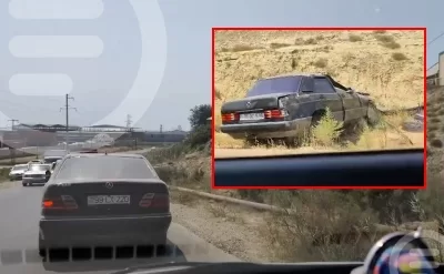 Lökbatan-Qobu yolunda avtomobil AŞIB: