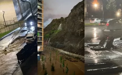 Güclü yağış Tbilisidə ciddi fəsadlara səbəb olub -