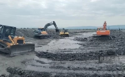 Oğuzdan axan çaylarda sel və daşqınlara qarşı mübarizə