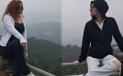 Vəfa Zeynalova qızı ilə istirahətdə - FOTO