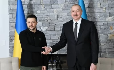 İlham Əliyev Zelenskini