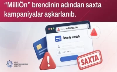 “MilliÖn”ün adından istifadə edilməklə həyata keçirilən fişinq