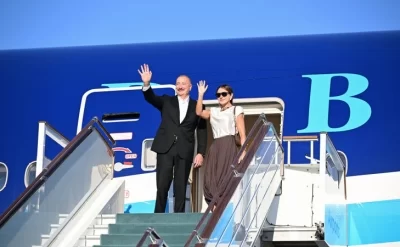 İlham Əliyevin Özbəkistana səfəri başa çatdı - Foto