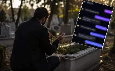 Dəfn etdiyi həyat yoldaşının telefonunu açdı: