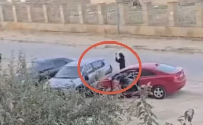 Ərinin xəyanətini öyrəndi, maşınını çilik-çilik etdi - Bakıda /