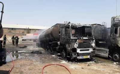 İranda yanacaq daşıyan maşın partladı: Ölənlər var