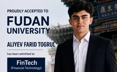 17 yaşlı Fərid Çinin reytinqli universitetinə