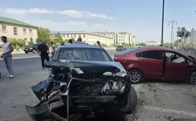 Naxçıvanda zəncirvari qəza olub,