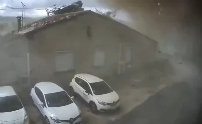 Fransada dəhşətli tornado -