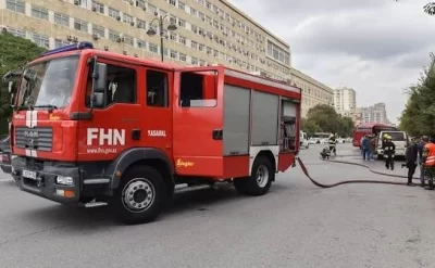 İstixanada yanğın oldu -