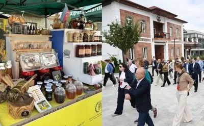 Xarici diplomatlar Kəlbəcərdə Bal festivalında