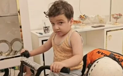 Uşağın ayağı velosipeddə qaldı: FHN köməyə gəldi –