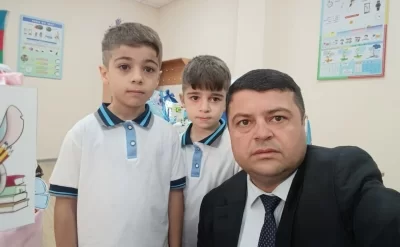 Xankəndidə məktəb həyatı ilə tanış olan əkiz qardaşlar