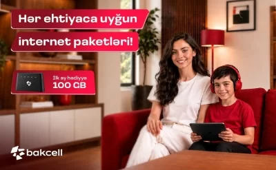 “Bakcell”dən Wi-Fi modemi alın, ilk abunəliyiniz