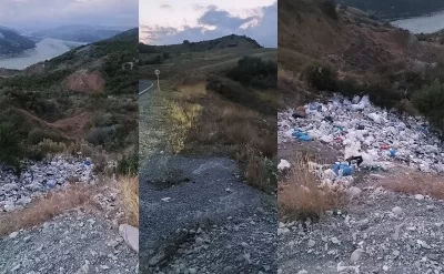 Şamaxıda yol kənarı zibilliyə çevrilib – FOTOLAR