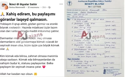 Saxta reseptlə insanları