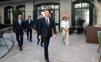 Prezident “Meysari Grand Hotel & SPA” kompleksinin açılışında – VİDEO