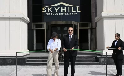 Prezident və xanımı “Pirqulu Park” hotelinin açılışında – VİDEO