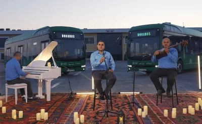 Avtobus sürücülərindən maraqlı performans -