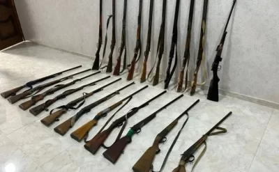 Qanunsuz saxlanılan 16 tüfəng
