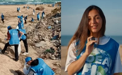Leyla Əliyeva Bilgəh çimərliyini