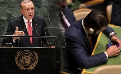 Ərdoğanın çıxışı zamanı Şaranın hərəkəti diqqət çəkdi