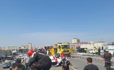 Bakı-Sumqayıt yolundakı qəzada yaralanan şəxsin