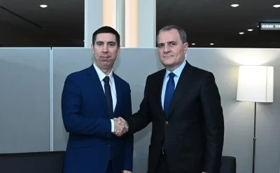 Ceyhun Bayramovla Moldovanın XİN rəhbəri görüşüb