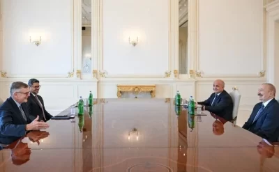 İlham Əliyev Corc Volkeri qəbul etdi