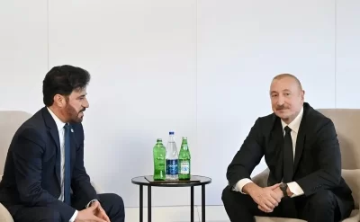 İlham Əliyev Beynəlxalq Avtomobil Federasiyasının prezidenti ilə görüşdü