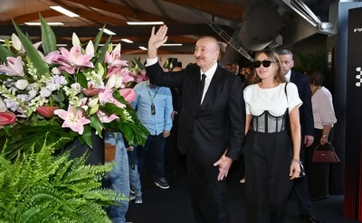 Prezident və xanımı Formula 1-i izlədilər -