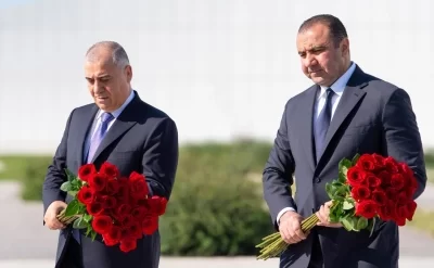 Əli Nağıyev və Orxan Sultanov Bakı şəhərindəki Zəfər parkını ziyarət etdilər - FOTO